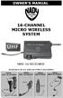 16-CHANNEL MICRO WIRELESS SYSTEM