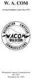 W. A. COM Serving Washington County Since 1974