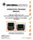 OPERATOR S TRAINING MANUAL. for. UNS 1Ew, 1Espw, 1Fw, & 1Lw FLIGHT MANAGEMENT SYSTEM (FMS) SCN-1000 SERIES and