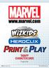 TABAPP CHARACTER CARDS. Original Text WizKids/NECA LLC. TM & 2012 Marvel & Subs.