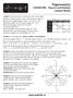 Trigonometry LESSON ONE - Degrees and Radians Lesson Notes