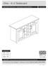 Ohio Sideboard MADE IN BRITAIN. Assembly Instructions - Please keep for future reference 314/7128