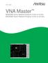 User Guide. VNA Master MS2026B Vector Network Analyzer 5 khz to 6 GHz MS2028B Vector Network Analyzer 5 khz to 20 GHz