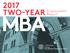 2017 Employment TWO-YEAR Report MBA