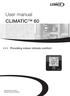 User manual CLIMATIC 60