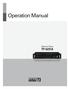 Operation Manual TP-6231A. Telephone Paging