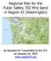 Regional Plan for the Public Safety 700 MHz Band in Region 43 (Washington)