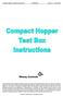 Compact Hopper Test Box Instructions TSP063doc Issue 2.1 June 2004