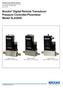 Brooks Digital Remote Transducer Pressure Controller/Flowmeter Model SLA5840