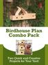 Birdhouse Plan Combo Pack