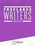 FREELANCE WRITERS CHEAT SHEET