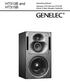 HT312B and HT315B. Operating Manual Genelec HT312B and HT315B Active 3-Way Speaker Systems