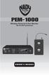 Wireless Personal In-Ear Monitor 100 CH UHF Synthesized