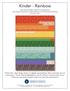 Kinder - Rainbow. Featuring the Kinder Collection by Heather Ross Quilt design and pattern by Heidi Pridemore of The Whimsical Workshop Size: 60 x 84