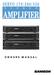 AMPLIFIER OWNERS MANUAL