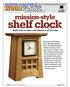 shelf clock mission-style DOWNLOADABLE Build it in no time, and admire it all the time.