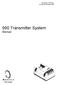 990 Transmitter System Manual. Part Number Revision E, November 2003