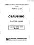 CLAUSING. 15-inch DRILL 'PRESses. r::! CLAUSING CD.RPDRATION ~ N. PITCHER ST., KALAMAZOO, Ml VARIABLE SPEED. DRIVE..