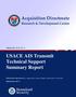 USACE AIS Transmit Technical Support Summary Report