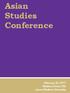 Asian Studies Conference