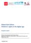 Global Kids Online: Children s rights in the digital age Inception report
