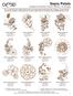 Sepia Petals Designed by Danielle Pearson / #82001 / 43 Designs