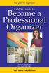 Become a Professional Organizer