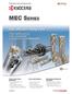 MEC SERIES. High efficient milling tools. High quality surface High squareness Long tool life with MEGACOAT TZZ00043