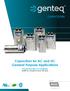CAPACITORS. Capacitors for AC and DC General Purpose Applications. Proven EIA-456-A Compliant 60,000 Hour Reliability Industry Standard