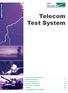 Telecom Test System. Lightning Tests