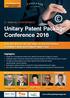 Unitary Patent Package Conference 2016