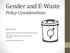 Gender and E-Waste Policy Considerations