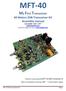 MFT Meters DSB Transceiver Kit Assembly manual Last update: June 1, 2017
