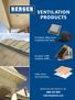 VENTILATION PRODUCTS. (800) Pro-Master Ridge Vents & Standard Box Vents. AccuVent Soffit Insulation Baffle