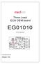 EG medlab. Three Lead ECG OEM board. Version Technical Manual. Medlab GmbH Three Lead ECG OEM Module EG01010 User Manual