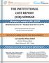THE INSTITUTIONAL COST REPORT (ICR) SEMINAR