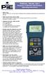 PIECAL Model 541 Frequency Calibrator with Totalizer Operating Instructions