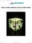 How to make a Mosaic Votive Candle Holder