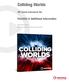 Colliding Worlds. Patchlist & Additional Information. VST Sound Instrument Set. September 2015 Steinberg Media Technologies GmbH