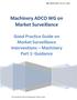 Machinery ADCO WG on Market Surveillance