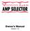 AMP SELECTOR Owner s Manual