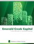 Emerald Creek Capital A smart alternative to conventional financing