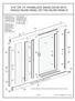 3/16 OR 1/4 FRAMELESS SWING DOOR WITH SINGLE INLINE PANEL OR TWO INLINE PANELS