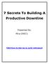 7 Secrets To Building A Productive Downline