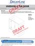 UNIDOOR-X TUB DOOR TUB DOOR INSTALLATION NSTRUCTIONS. MODEL #s D58580-##