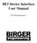 BEI Device Interface User Manual Birger Engineering, Inc.