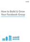 How to Build & Grow Your Facebook Group