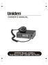 UNIDEN Model uh095sx Dual Band (UHF CB/AM CB) Radio