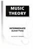 MUSIC THEORY. INTERMEDIATE (Level Two) By Francois H. Tsoubaloko