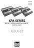 XPA2100 XPA4100 XPA6100. XPA SERIES INSTALLATION/OWNER S MANUAL Mobile Power Amplifiers